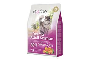 Сухой корм для длинношерстных котов Profine Cat Derma с лососем и рисом 2 кг (8595602517763)