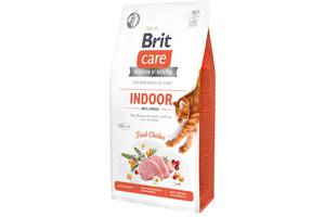 Сухой корм для кошек живущих в помещении Brit Care Cat GF Indoor Anti-stress с курицей 7 кг (8595602540846)