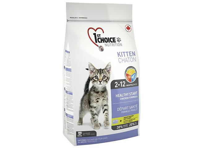 Сухой корм для котят 1st Choice Kitten Healthy Start со вкусом курицы 10 кг (65672290906)