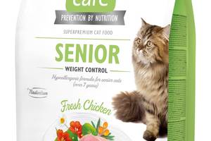 Сухой корм для пожилых кошек с избыточным весо Brit Care Cat GF Senior Weight Control м с курицей 2 кг (8595602540945)