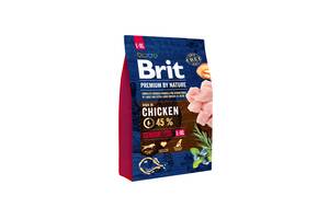 Сухой корм для пожилых собак крупных и гигантских пород Brit Premium Senior L+XL со вкусом курицы 3 кг (8595602526475)