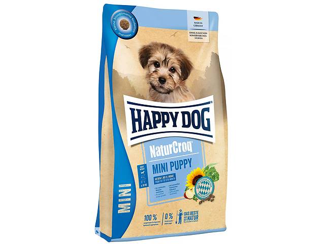 Сухой корм для щенков маленьких пород Happy Dog Natur Croq Mini Puppy 4 кг