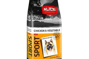 Сухой корм для собак Alice Sport Chicken and Vegetable с курицей рисом и овощами 17 кг (5997328300774)
