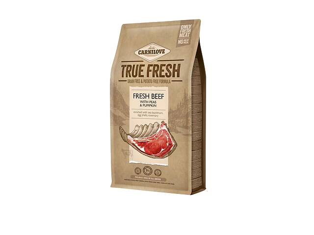 Сухой корм для собак Carnilove True Fresh BEEF for Adult dogs с говядиной 4 кг (8595602546046)