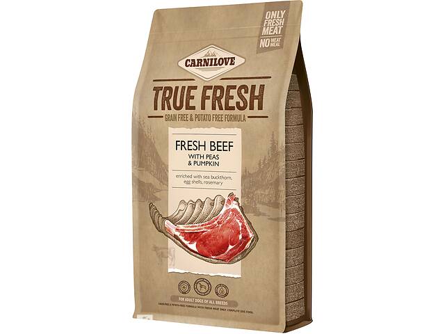 Сухой корм для собак Carnilove True Fresh BEEF for Adult dogs с говядиной 1.4 кг (8595602546039)