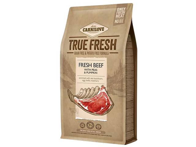 Сухой корм для собак Carnilove True Fresh BEEF for Adult dogs с говядиной 11,4 кг (8595602546053)