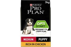 Сухой корм для собак Purina Pro Plan Dog Medium Puppy с высоким содержанием курицы 3 кг (7613035114869)