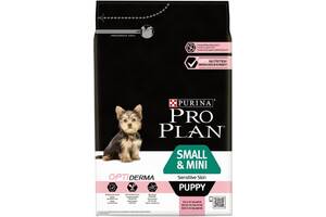 Сухий корм для собак Purina Pro Plan Small&Mini Puppy Sensitive Skin з лососем 3 кг (7613035123809)