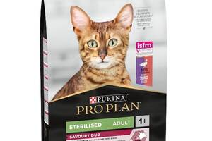 Сухой корм для стерилизованных кошек Purina Pro Plan Sterilised С уткой и печенью 10кг
