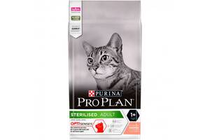 Сухой корм для стерилизованных кошек и котов Purina Pro Plan Sterilised Adult 1+ с лососем 1.5 кг (7613036517362)