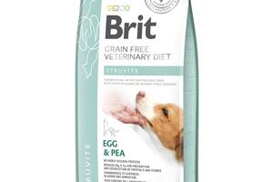 Сухой корм для взрослых Brit VetDiets при мочекаменной болезни с яйцом индейкой горохом и гречкой 12 кг (8595602528219)