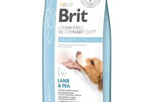 Сухой корм для взрослых Brit VetDiets при избыточном весе с ягнятиной индейкой и горохом 12 кг (8595602528066)