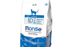 Сухой корм для взрослых кошек для профилактики мочекаменной болезни Monge Cat Urinary с курицей и рисом 1,5 кг (13874...