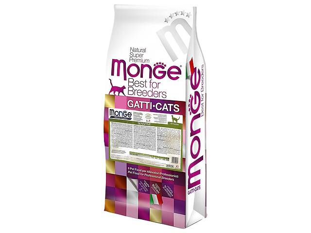 Сухой корм для взрослых кошек с чувствительным пищеварением Monge Cat Adult Sensitive 10 кг