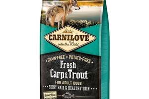 Сухой корм для взрослых собак Carnilove Fresh Carp Trout 12 кш