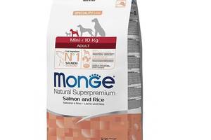 Сухой корм для взрослых собак мелких пород Monge Dog Mini Adult с лососем и рисом 2,5 кг (1505428874)