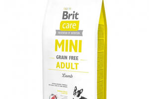 Сухой корм для взрослых собак миниатюрных пород Brit Care GF Mini Adult Lamb 7 кг