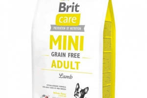 Сухой корм для взрослых собак миниатюрных пород Brit Care GF Mini Adult Lamb 2 кг