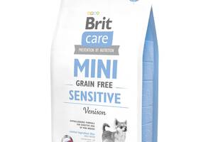Сухой корм для взрослых собак миниатюрных пород с чувствительным пищеварением Brit Care Sensitive Grain Free 2 кг (85...