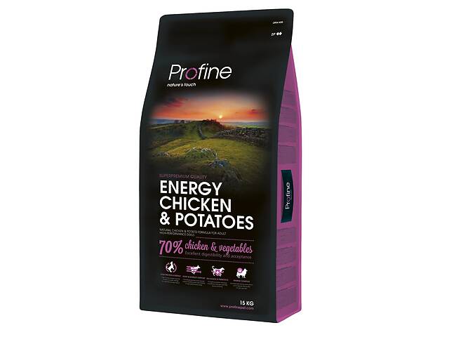 Сухой корм для взрослых собак с повышенной активностью Profine Adult Energy Chicken с курицей и картофелем 15 кг (859...