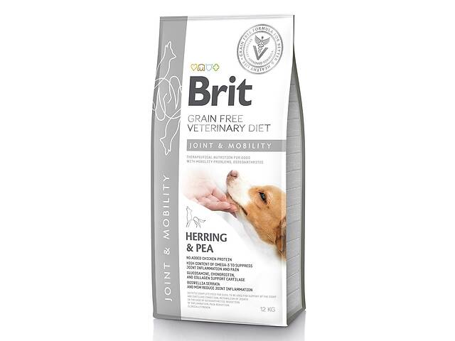 Сухой корм для взрослых собак с заболеванием суставов Brit VetDiets Mobility 12 кг