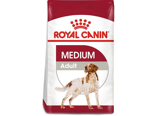 Сухой корм для взрослых собак средних пород Royal Canin Medium Adult старше 12 месяцев 4 кг (3182550708197) (99085) (...