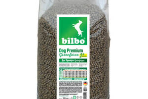 Сухой корм для взрослых собак и щенков Bilbo Dog Premium Greenforce Aktiv+Junior 15 кг