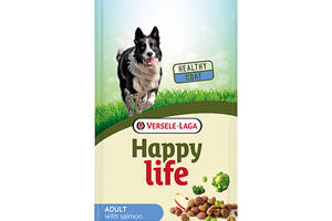 Сухой корм Happy Life Adult with Salmon премиум корм для собак всех пород 15 кг (5410340310885)