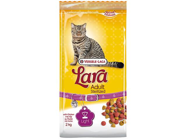 Сухой премиум корм для кастрированных котов и стерилизованных кошек Lara Adult Sterilized 2 кг (5410340410776)