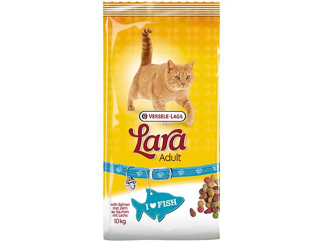 Сухой премиум корм для котов Lara Adult with Salmon 10 кг (5410340410639)