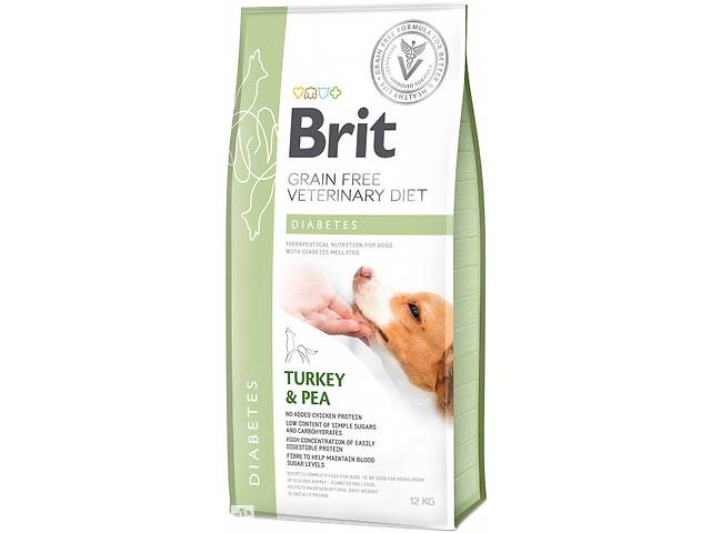 Сухой корм Brit VetDiets Diabetes 12 kg (для взрослых собак при сахарном диабете)