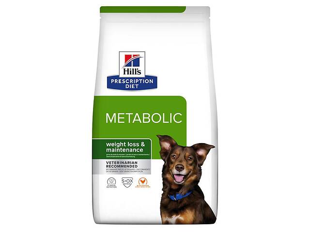 Сухий корм Hill's Prescription Diet Metabolic для собак для контролю та зниження ваги з куркою 12 кг