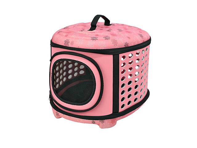 Сумка-переноска для кошек и собак Lesko SY210802 43*38*32 см Pink