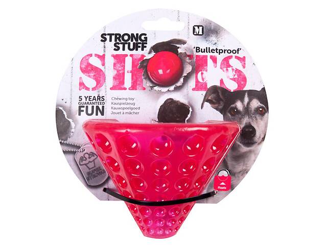Суперпрочная игрушка для собак Flamingo Shots Cone резина плавающая 14x11 см (5415245568607)