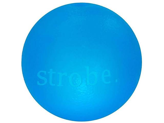 Суперпрочная игрушка светящийся мячик для собак Planet Dog Strobe Ball (Планет Дог Стробэ Болл) Голубой