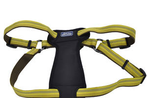 Светоотражающая шлея с нагрудником для собак Coastal K9 Explorer Harness 20.4 - 45.3 кг золотарник 2.5 х 66 - 96.5 см...