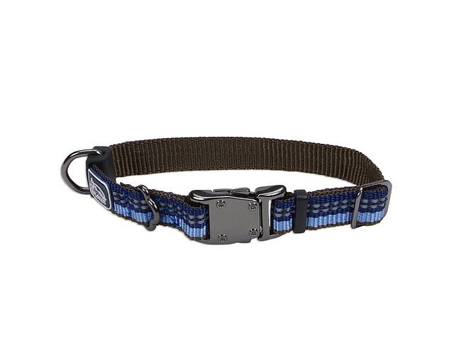 Светоотражающий ошейник для собак Coastal K9 Explorer Collar 1.6 х 20 - 30 см сапфировый (76484364259)