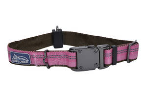 Светоотражающий ошейник для собак Coastal K9 Explorer Collar 2.5 х 30 - 46 см розовый (76484369292)