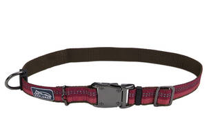 Светоотражающий ошейник для собак Coastal K9 Explorer Collar 2.5 х 30 - 46 см малиновый (76484369247)