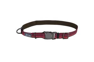 Светоотражающий ошейник для собак Coastal K9 Explorer Collar 2.5 х 46-66 см малиновый (76484369209)