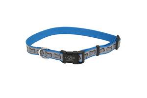 Светоотражающий ошейник для собак Coastal Lazer Brite Reflective Collar 1,6 х 30-46 см Синий (76484469442)