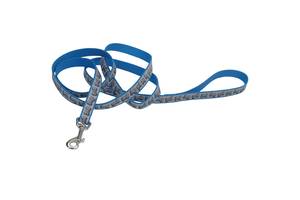 Светоотражающий поводок для собак Coastal Lazer Brite Reflective Leash 2.5 см х 1.8 м Бирюзовый (76484469701)