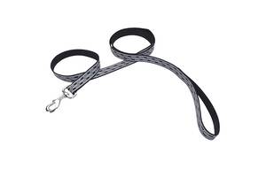 Светоотражающий поводок для собак Coastal Lazer Brite Reflective Leash 1.6 х 120 см черное звено (76484643415)