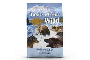Taste of the Wild Pacific Stream Canine Formula (Тейст оф зе Вайлд) сухой беззерновой корм с лососем для собак 12.2 кг.