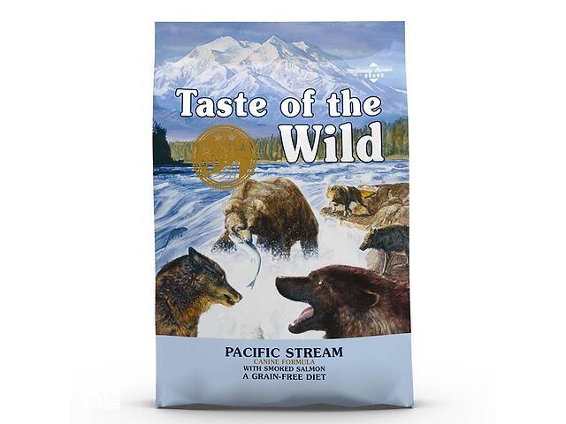 Taste of the Wild Pacific Stream Canine Formula (Тейст оф зе Вайлд) сухой беззерновой корм с лососем для собак 18 кг.