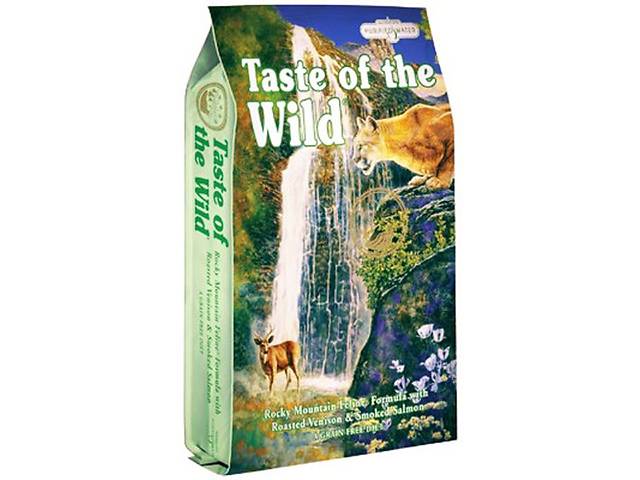 Taste of the Wild Rocky Mountain (Тейст оф зе Вайлд Роки Монтейн Косуля и Лосось) беззерновой корм для котов 2 кг.
