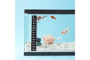 Термометр, градусник для акваріума, бродильня. (термонаклейка)