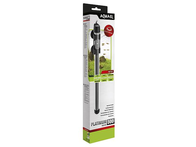 Терморегулятор Aquael Platinum Heater 300W с электронным термостатом 36 см