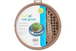 Трава для котов в контейнере плантаторе Coastal Turbo Cat Grass комплект зерна пшеницы вермикулит 25x2x1 см (87921300...