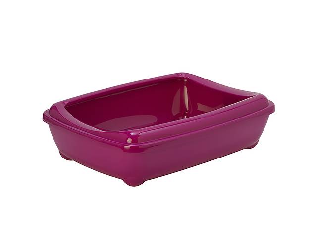 Туалет с бортиком для котов Moderna Arist O-Tray Jumbo 57x43x16.3 см Ярко-розовый (5412087014026)
